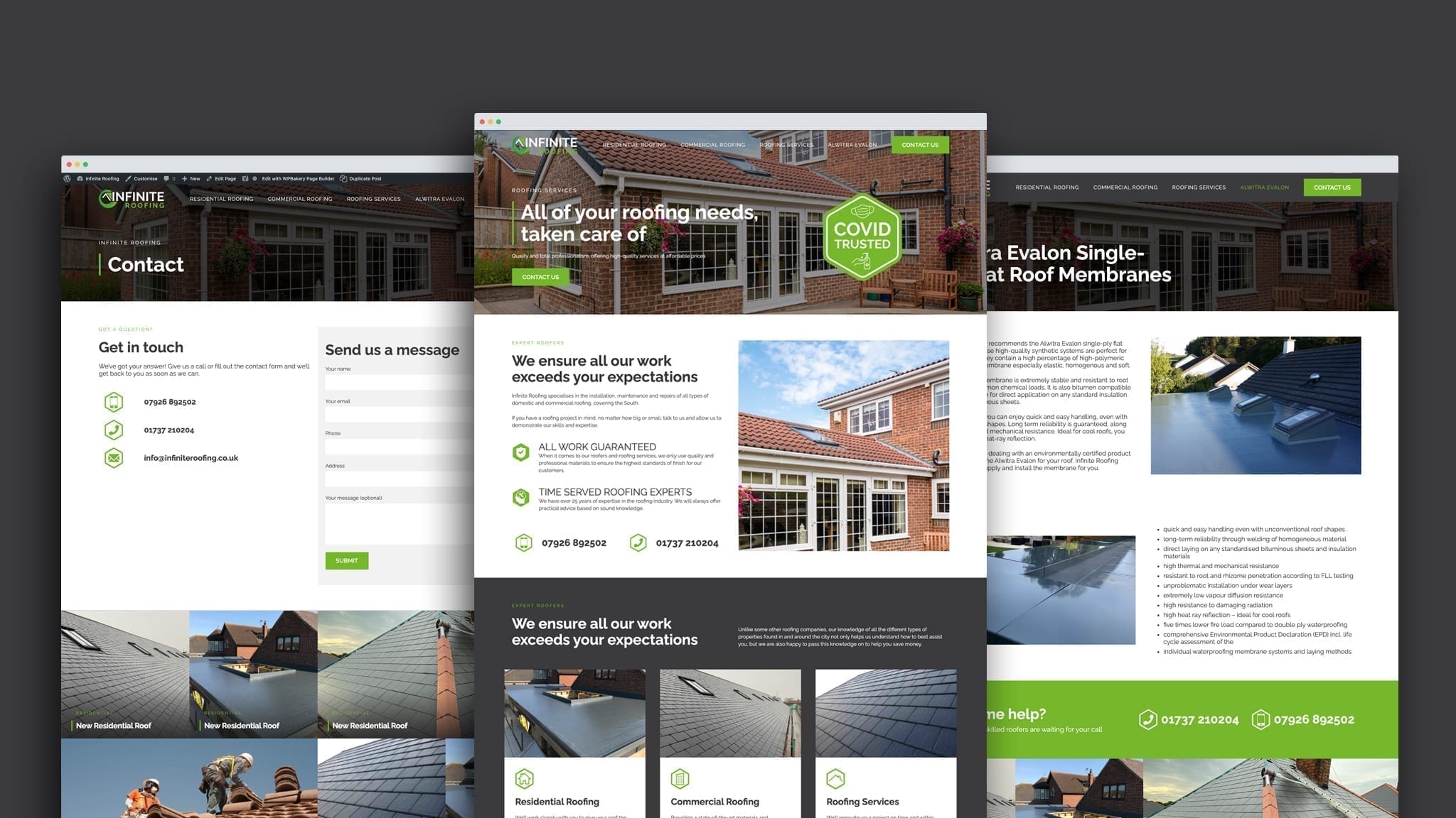 roofer website design