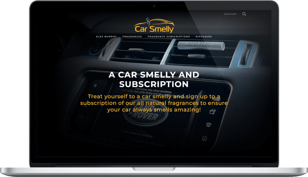 Car Smelly - subscription website design